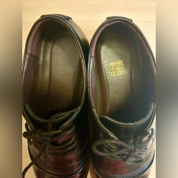 FAUX Leather shoes with crocodile style texture size 43 - Picture 6 of 7